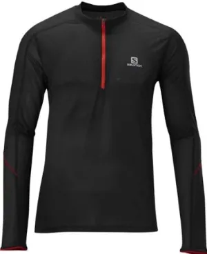 Salomon Men's Trail Runner Long Sleeve Zip Tee