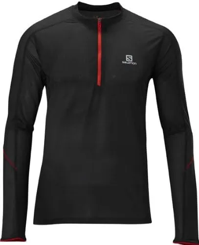 Salomon Men's Trail Runner Long Sleeve Zip Tee