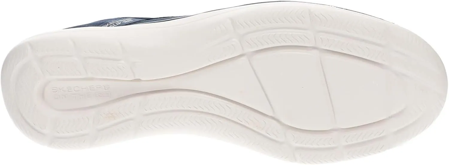 Skechers Women's On-The-go Flex-Radiant Snake Print Skimmer Hands Free Slip-ins Loafer Flat