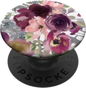 Spring Floral Purple And Pink Flowers Pretty Spring PopSockets Adhesive PopGrip