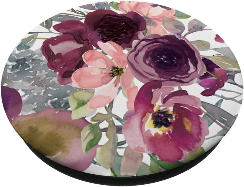 Spring Floral Purple And Pink Flowers Pretty Spring PopSockets Adhesive PopGrip