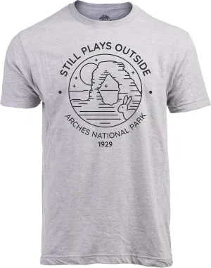 Still Plays Outside Hiking Tee | Funny Hiker Camping Camper Outdoors Men Women Shirt