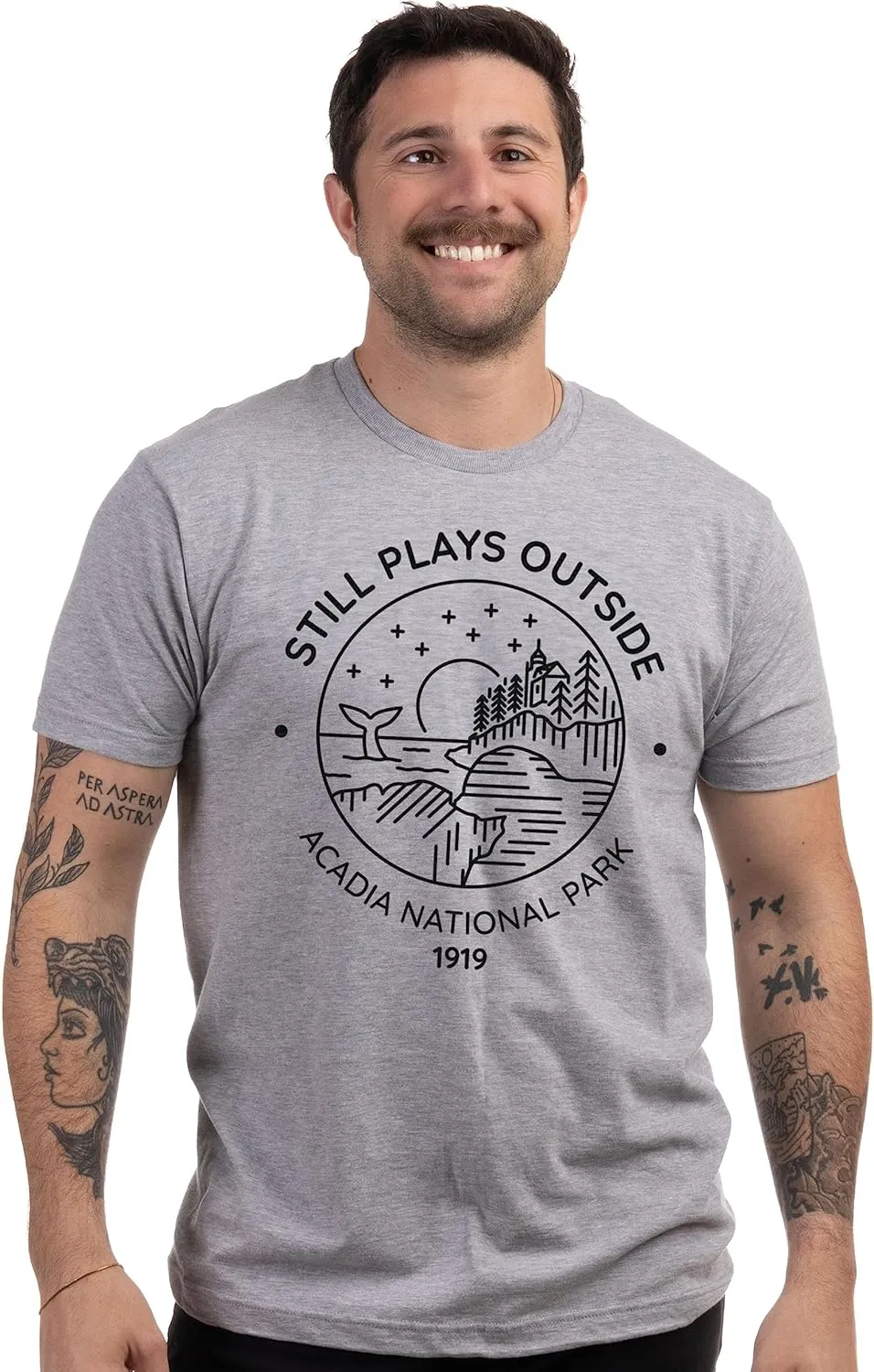 Still Plays Outside Hiking Tee | Funny Hiker Camping Camper Outdoors Men Women Shirt