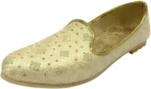 Stop n Style Punjabi Jutti for Men's Wedding Traditional Embroidery Loafer Shoes Handmade Mojari Ethnic Jooti