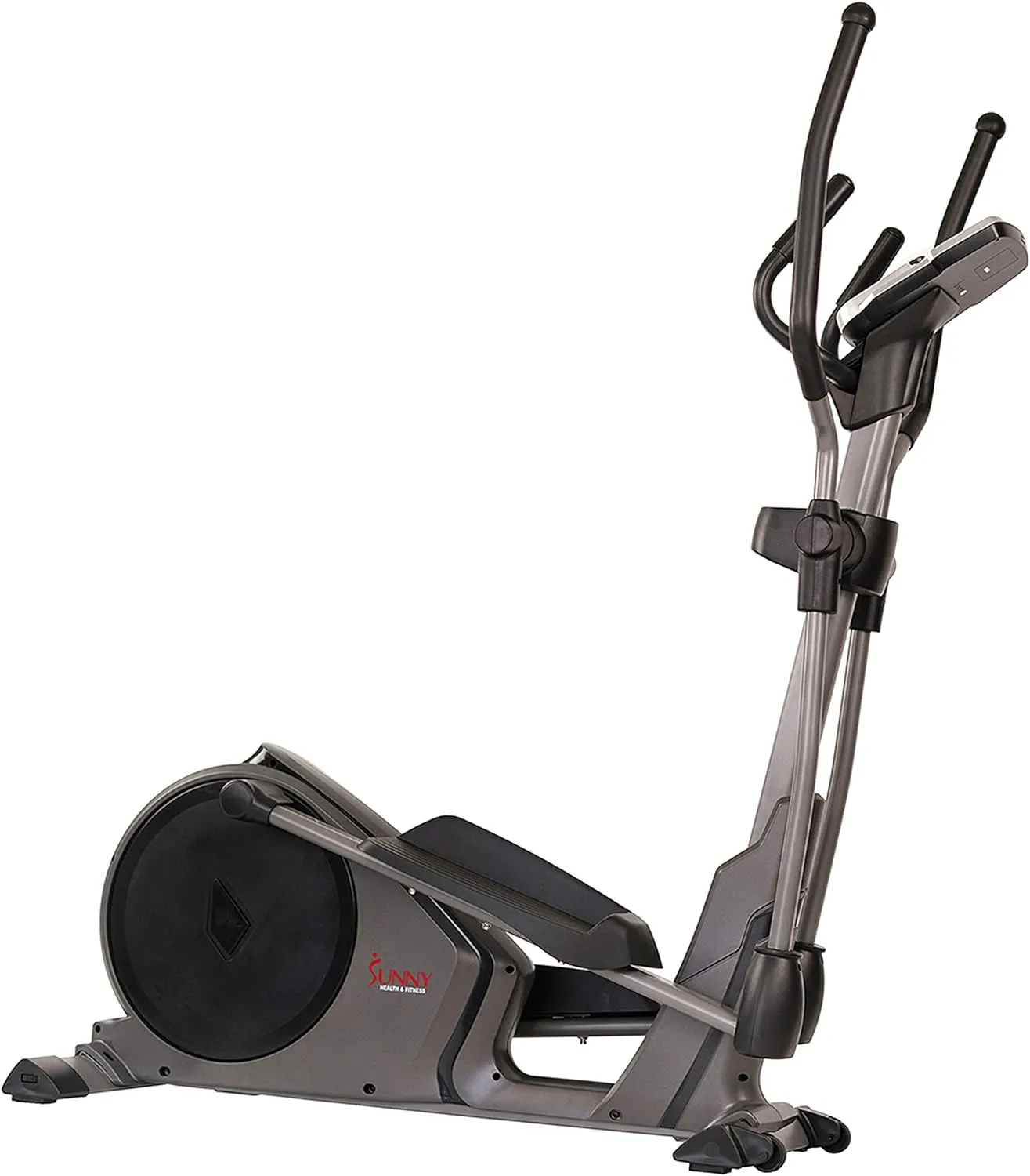 Sunny Health & Fitness Programmable 16 Electro-Magnetic Elliptical Cross Trainer Exercise Machine, Full-Body Cardio Equipment w/ 24 Pre-Built Workouts, 330LB Capacity,Optional Free SunnyFit App Link