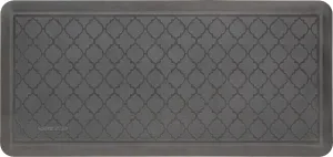 Tempur-Pedic Ultra Comfort Anti-Fatigue Lattice Pewter 1' 8" x 3' 6" Kitchen Floor Mat Cushioned Ergonomic Standing Desk Mat Waterproof Non-Skid Foam