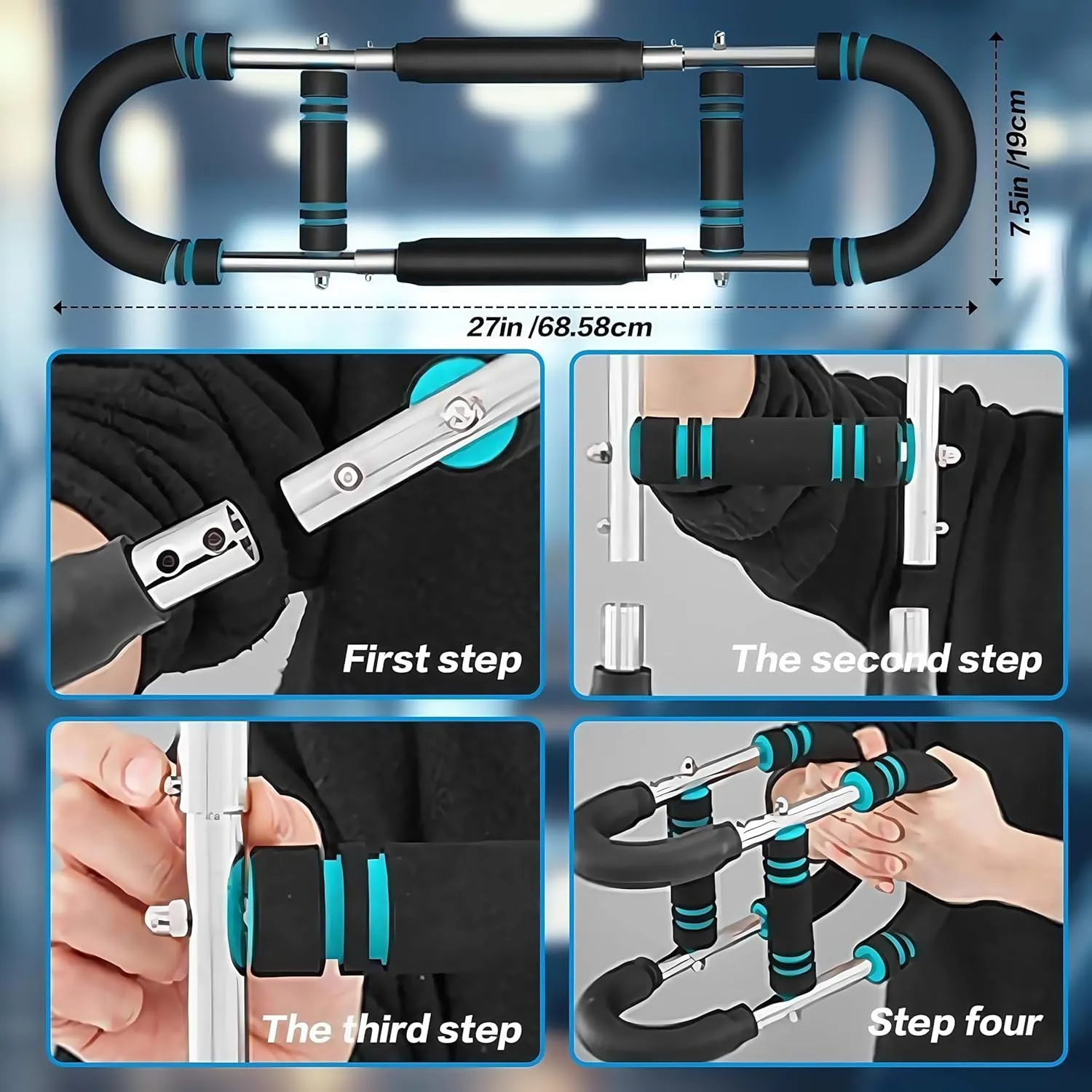 Twister Arm Trainer,Adjustable Twister Arm Chest Exerciser, 20-60lb 40-90lb 70-110lb Detachable Design Arms, Portable Spring Resistance for Home Workout