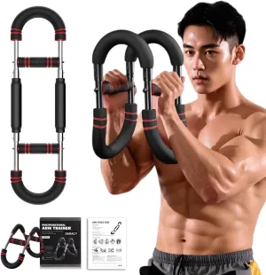 U-Shape Twister Arm Exerciser. Adjustable Chest Expander. Biceps,Triceps,Shoulders,Back,Forearm and Inner Thigh Workout Equipment.Upper Body Strength Training