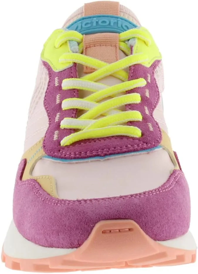 victoria Unisex-Adult Luna Nylon & Suede Multicolor Sneaker