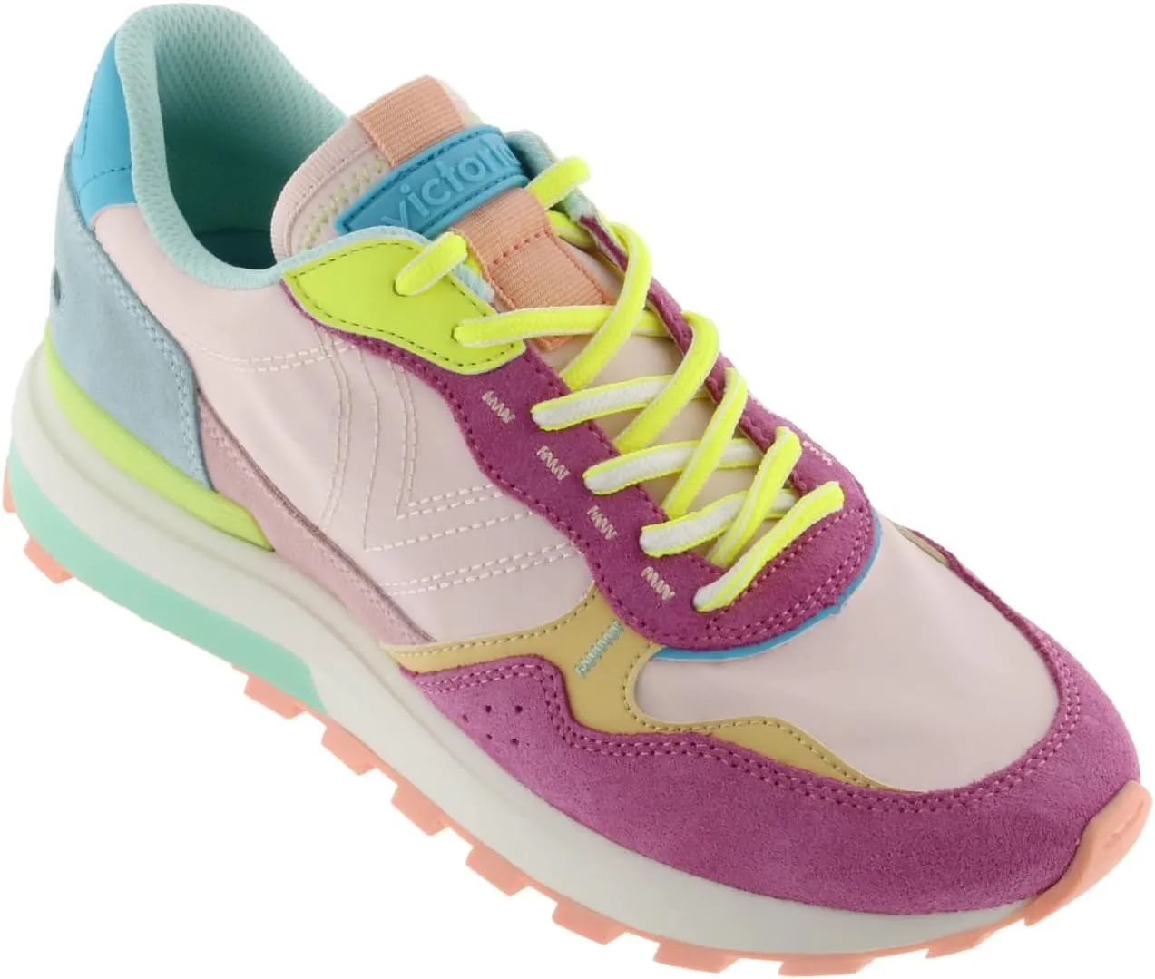 victoria Unisex-Adult Luna Nylon & Suede Multicolor Sneaker