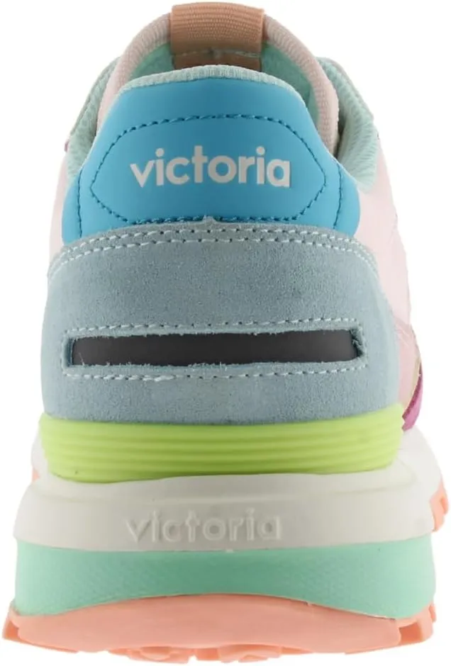 victoria Unisex-Adult Luna Nylon & Suede Multicolor Sneaker