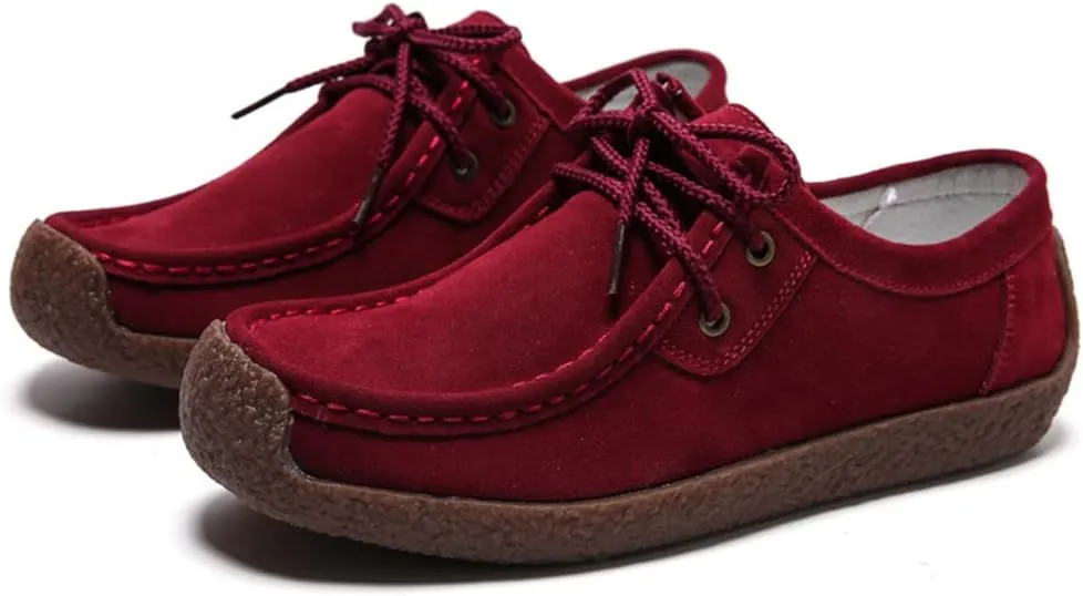 WERWAES Womens Loafers Boat Flat Shoes Slip on Casual Moccasin Shoes Comfortable Penny Loafers Fashion Ladies for Working Driving Office