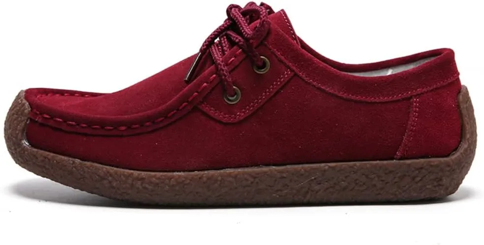 WERWAES Womens Loafers Boat Flat Shoes Slip on Casual Moccasin Shoes Comfortable Penny Loafers Fashion Ladies for Working Driving Office