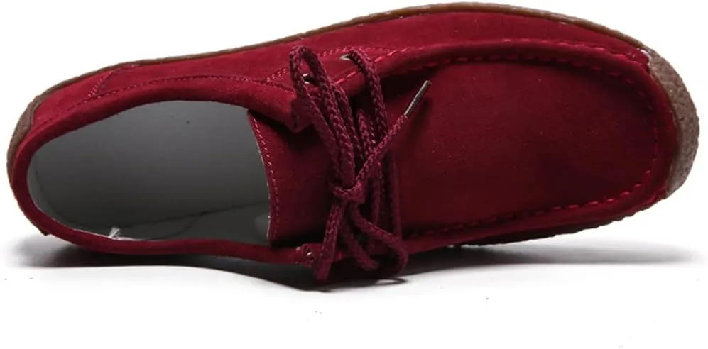 WERWAES Womens Loafers Boat Flat Shoes Slip on Casual Moccasin Shoes Comfortable Penny Loafers Fashion Ladies for Working Driving Office