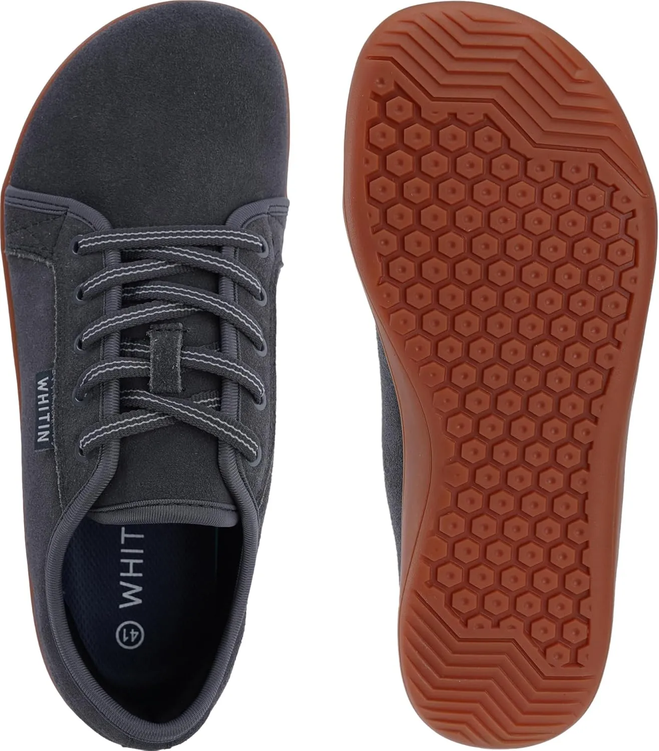 WHITIN Women's Genuine Leather Wide Barefoot Shoes | Footloose Minimalist Style | Zero Drop & Flat