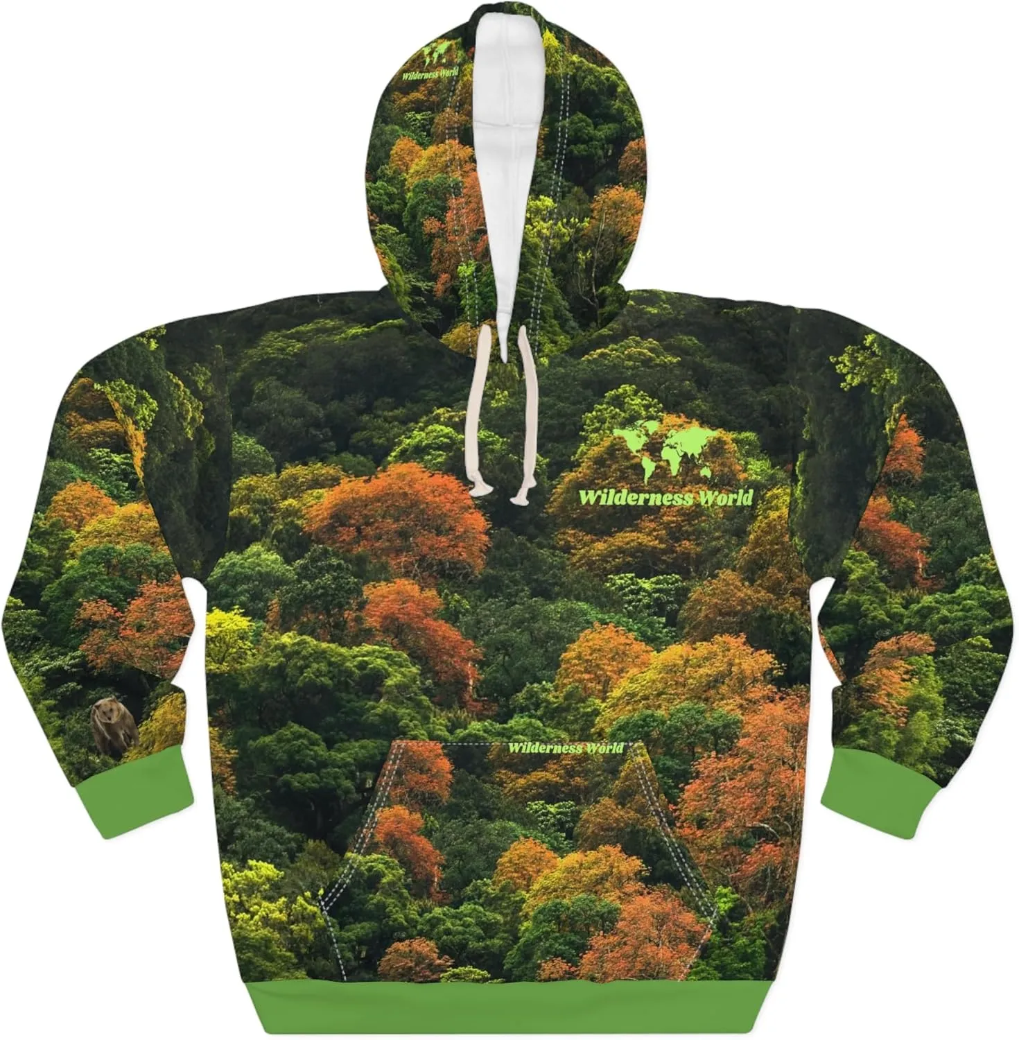 Wilderness World Athletic Hoodie - Nature-Camouflage Activewear for Outdoor Lovers, Hunting Hoodie, Gift for Hikers