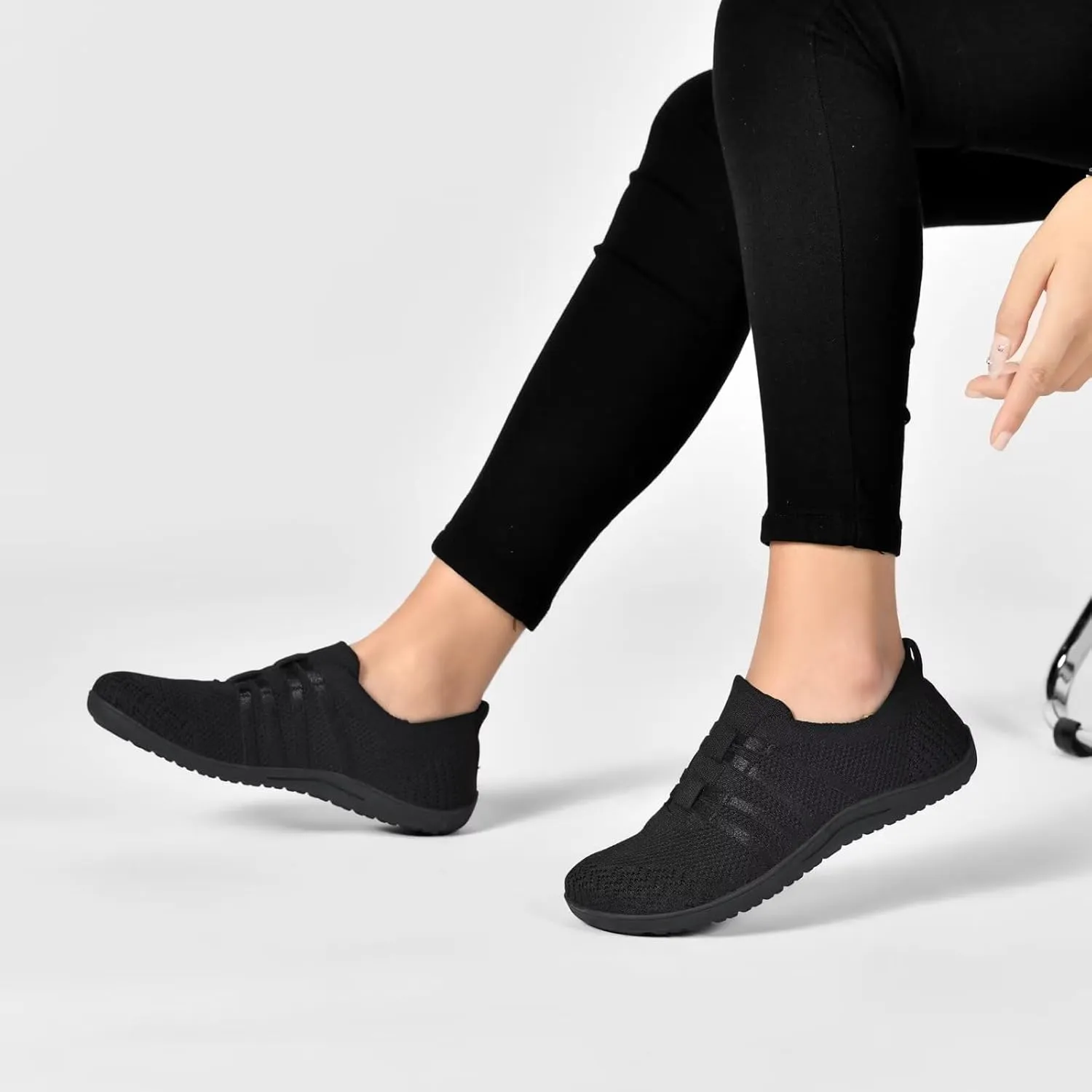 Women's Minimalist Barefoot Walking Shoes Wide Toe Box Flats Lightweight Casual Gym Athletic Sneakers