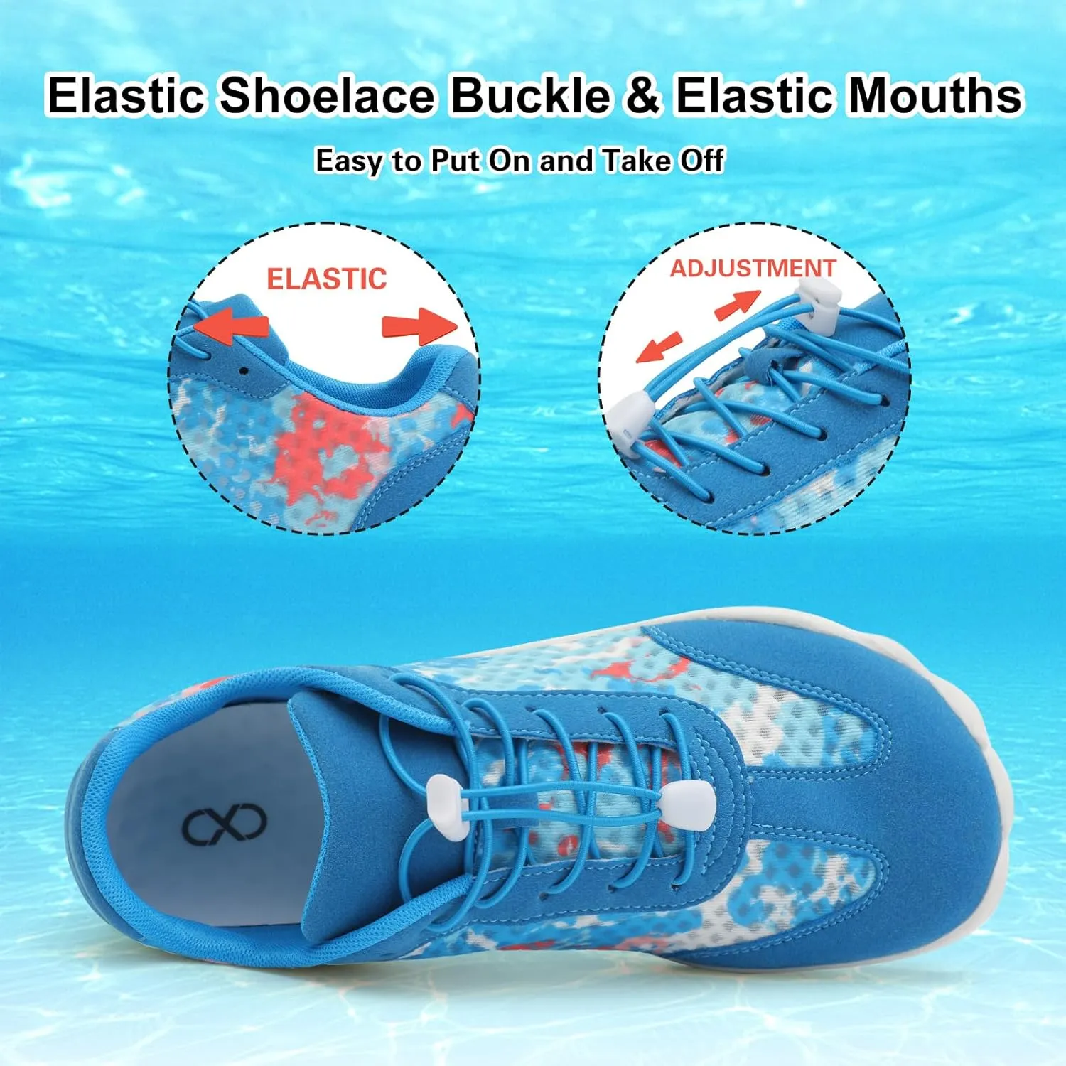 XIHALOOK Water Hiking Shoes for Women Men Barefoot Wide Toe Minimalist Shoes for Beach Swim River Pool Lake Surfing Training