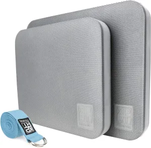 XPRT Fitness Non Slip Foam Exercise Mat with Free Yoga Strap