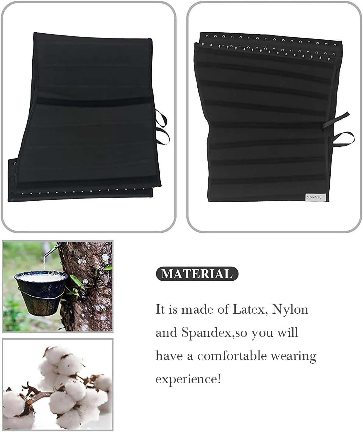 YIANNA Latex Long Torso Waist Trainer for Women Tummy Control Underbust Waist Cincher Corset Sport Girdle Body Shaper