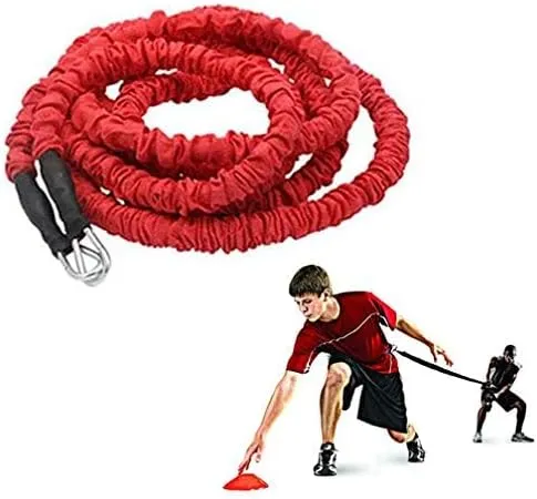 YNXing Dynamic Resistance Trainer for Resistance Training to Improve Strength, Power, and Agility 5m/2m Elastic Cord Set