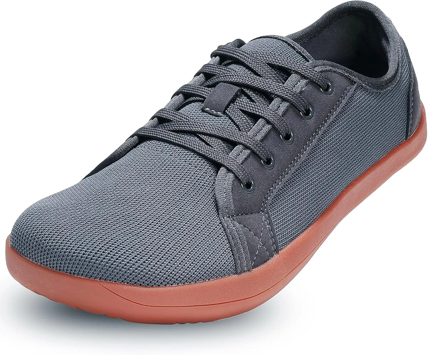 ZVC Barefoot Shoes Men Wide Toe Box Shoes Knitted Zero Drop Sole Sneakers for Mens Minimalist Footwear