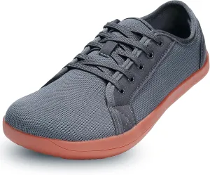 ZVC Barefoot Shoes Men Wide Toe Box Shoes Knitted Zero Drop Sole Sneakers for Mens Minimalist Footwear