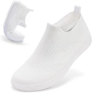 ZYEN Wide Toe Box Shoes Women Wide Width Sneakers Zero Drop Minimalist Barefoot Shoes Comfort Non-Slip Wide Running Walking Shoes