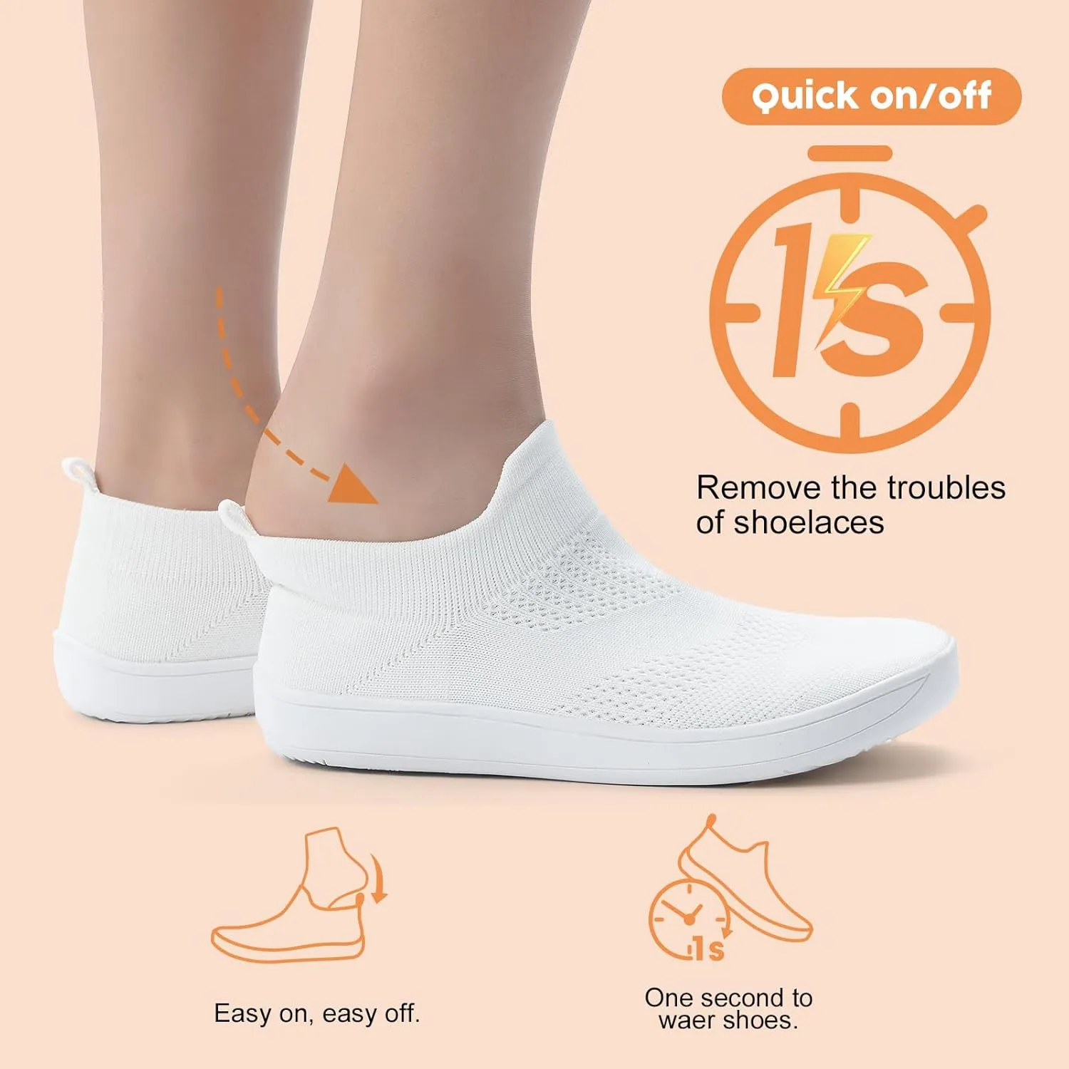 ZYEN Wide Toe Box Shoes Women Wide Width Sneakers Zero Drop Minimalist Barefoot Shoes Comfort Non-Slip Wide Running Walking Shoes