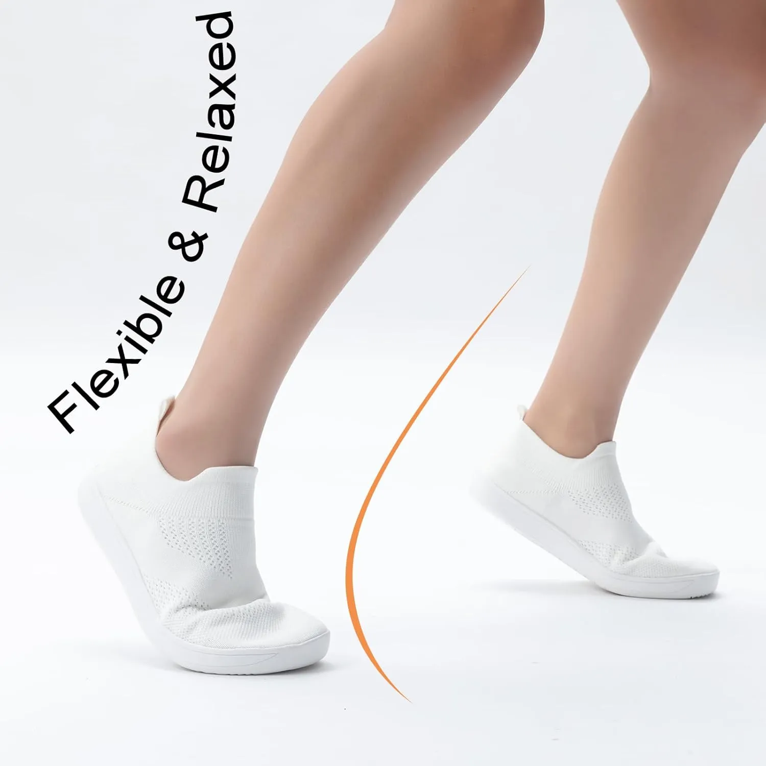 ZYEN Wide Toe Box Shoes Women Wide Width Sneakers Zero Drop Minimalist Barefoot Shoes Comfort Non-Slip Wide Running Walking Shoes